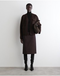 COS - Ribbed Merino Wool Utility Cardigan