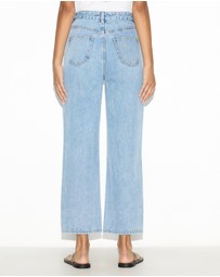 Dazie - Munich High Waisted Cropped Straight Leg Jeans