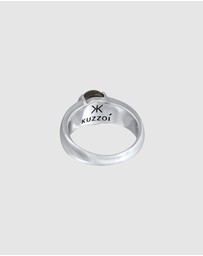 Kuzzoi - ICONIC EXCLUSIVE - Ring Elegant Oval with Labradorite Gemstone in 925 Sterling Silver