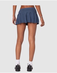 EDIKTED - Kiera Pleated Knit Mini Skirt
