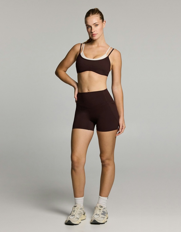 Rockwear - No Front Seam Pocket Mid Thigh Bike Shorts