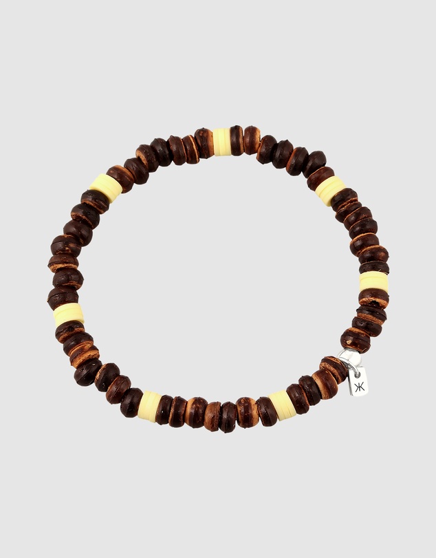 Kuzzoi - ICONIC EXCLUSIVE - Coconut Donut Bead Bracelet in 925 Sterling Silver