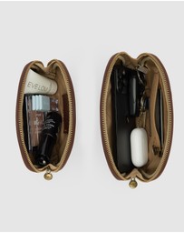 Republic of Florence - Duo Brown Leather Pouch Set