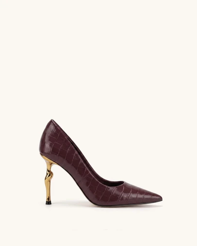 JW PEI - Hazel Croc-Embossed Heels