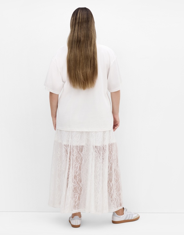 City Chic - Oversized Matcha Print Tee