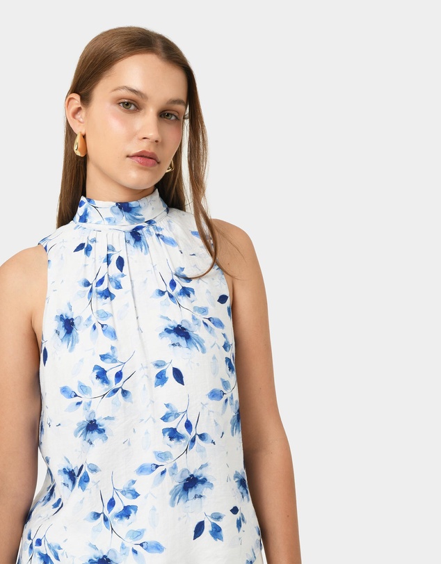 Forcast - Tessie Halter Tie Top