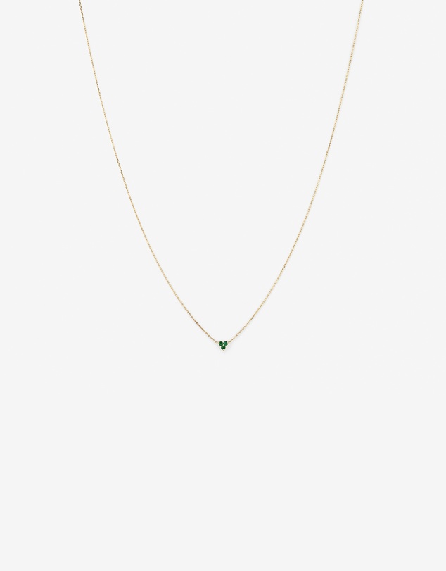 Michael Hill - Emerald Trio Necklace in 10kt Yellow Gold