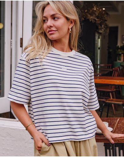 MILKPRUSSIAN BLUE STRIPE