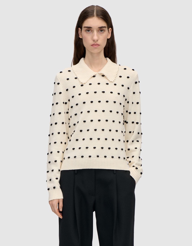 Stine Goya - Bobble Polo Collar Sweater