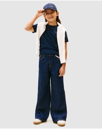 Tommy Hilfiger - Unisex Logo Crew Neck T-Shirt - Kids