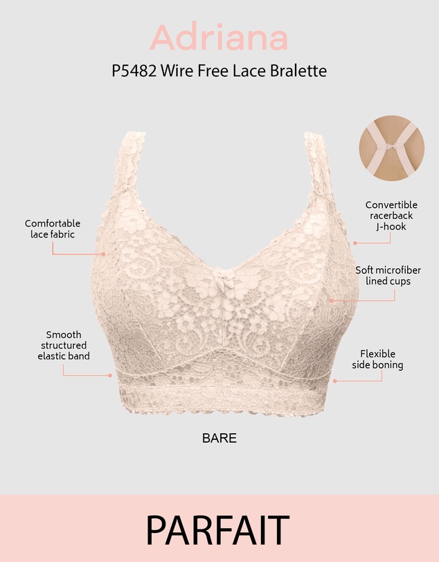 Parfait - Adriana Wirefree Full Bust Lace Bralette