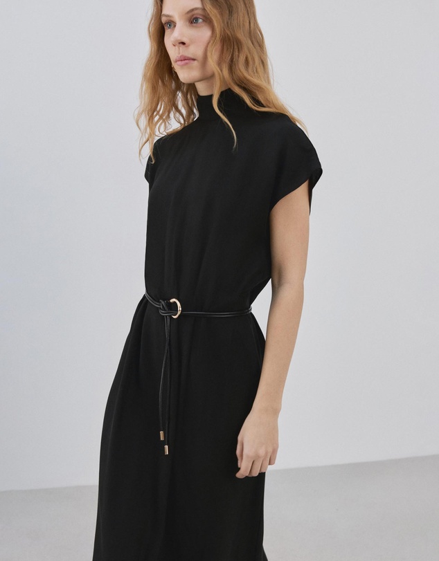 M.N.G - Lyocell Dress With Belt