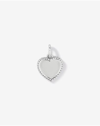 Michael Hill - 16 Sunray Heart Pendant with Cubic Zirconia in Sterling Silver