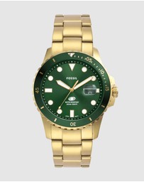 Fossil - Fossil Blue Dive Gold Tone Analogue Watch