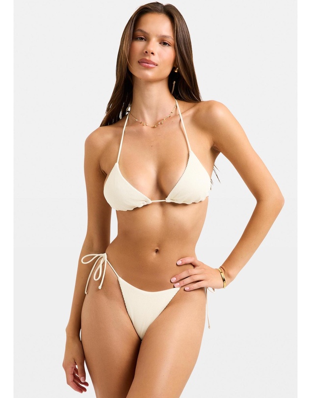 Subtitled - Rib Skinny Strap Tie Side Bottom