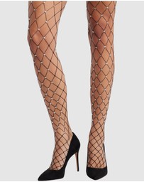High Heel Jungle - Star Struck Fishnet Tights