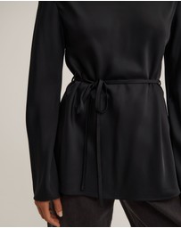 Witchery - Satin Boat Neck Top