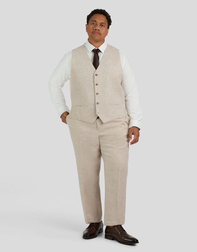 Johnny Bigg - Matteo Linen Waistcoat