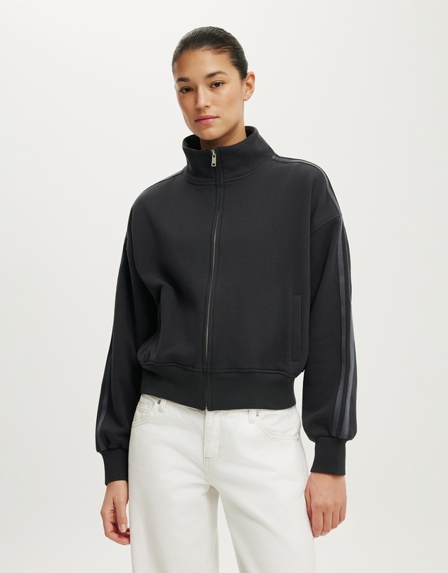 Cotton On - Funnel Neck Fleece Zip Through