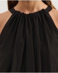 Atmos&Here - Paloma Voile Cut Away Tie Midi Dress