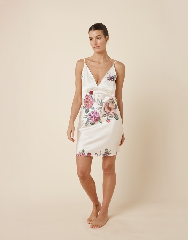 Gingerlilly - Piper Floral Silky Satin Nightie