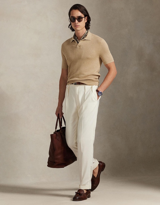 Polo Ralph Lauren - Textured Stretch Linen-Blend Sweater - ICONIC EXCLUSIVE