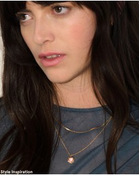 Rachel Jackson - Electric Love April Birthstone Heart Necklace