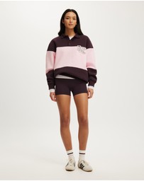 Cotton On Body Active - Plush Graphic Rugby Sweatshirt