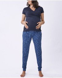 Angel Maternity - Maternity 2-Piece Rest and Relax Lounge Outfit