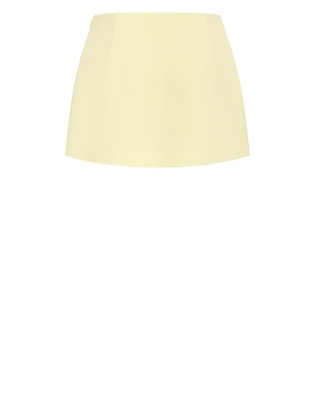 City Chic - Plus size Abbie Mini Skort - lemon sorbet