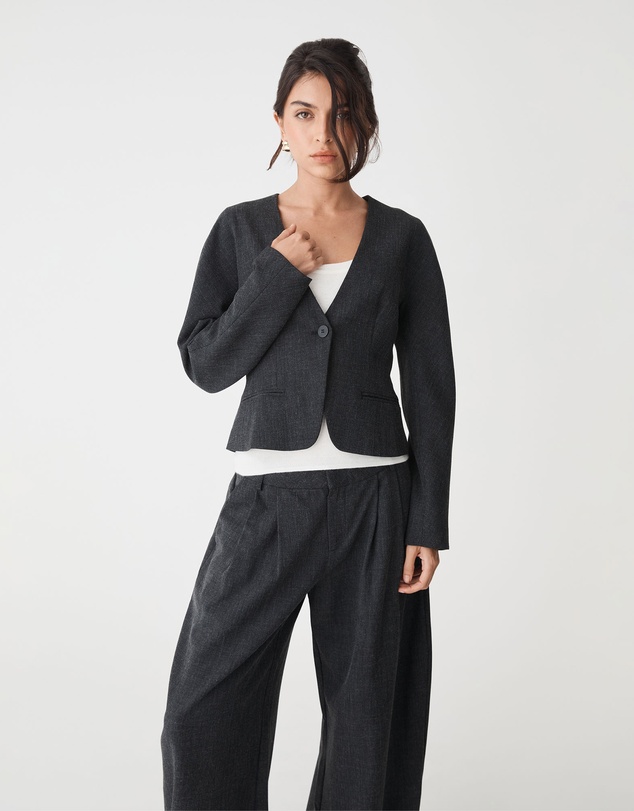 Forcast - Pippa Rounded Shoulder Blazer