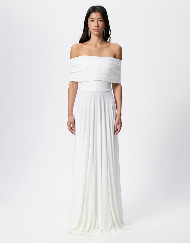 Norma Kamali - Sleeveless Cowl Neck Flared Gown