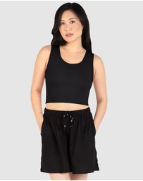 B Free Intimate Apparel - Cotton Chest Binder Crop Tank