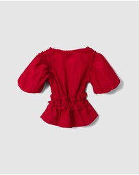 Damson Madder - Everly Ruffle Blouse