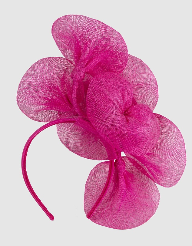 Max Alexander - Large Lilly Fuchsia Flower Fascinator