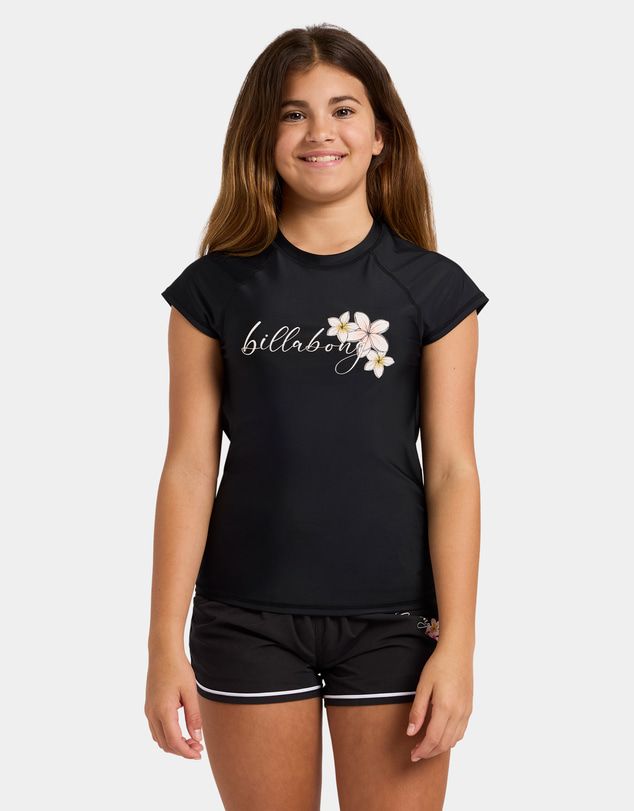 Billabong - Girls 6 to 16 Bloom Crush Short Sleeve Rashguard
