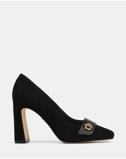 Black Suede Leather