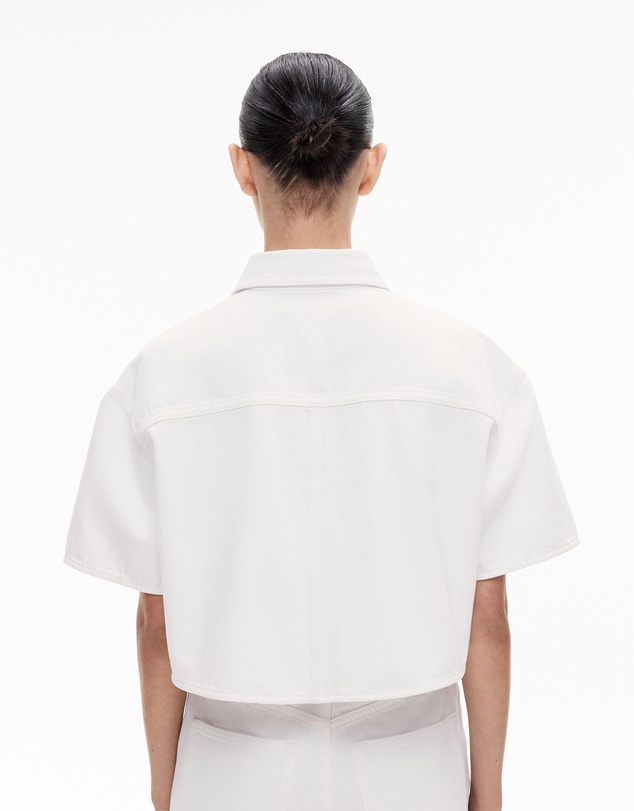 Witchery - Denim Crop Shirt