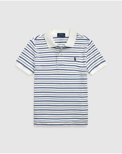 Polo Ralph Lauren - Striped Soft Cotton Polo Shirt - Babies-Kids