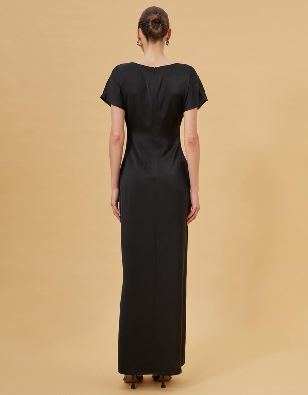 CHANCERY - Pia Ruched Waist Slinky Gown