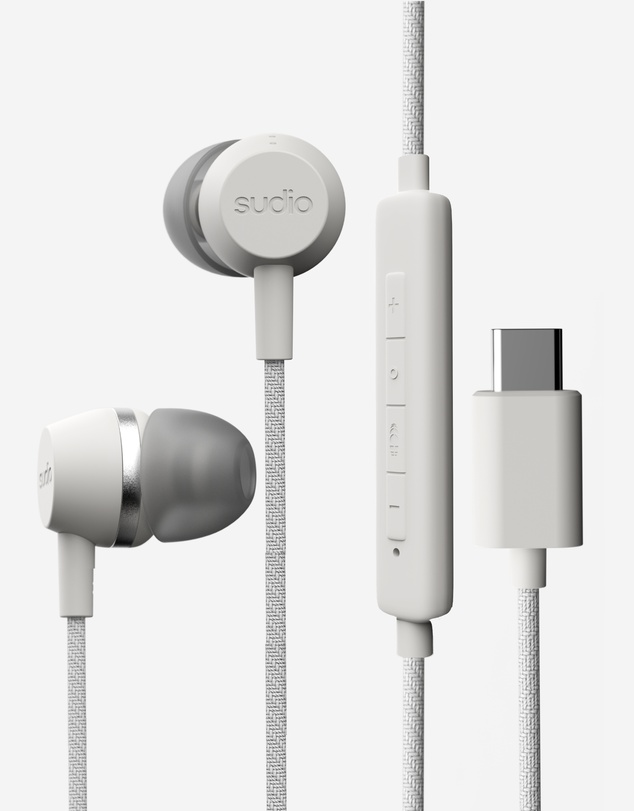 Sudio - V3 Pro - USB-C Tangle-Free Universal Wired Earbuds
