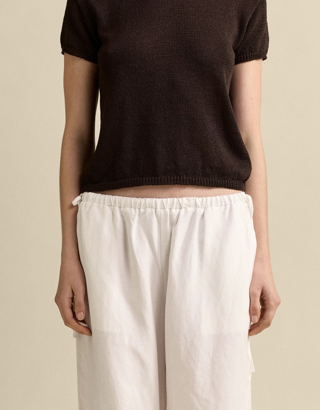 MVN - Linen Side Tie Pants