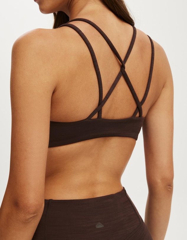 Cotton On Body Active - Ultra Soft Scrunch Front Strappy Crop
