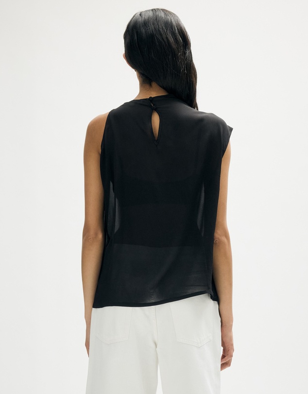 Minima Esenciales - Alix Sheer Relaxed Draped Top