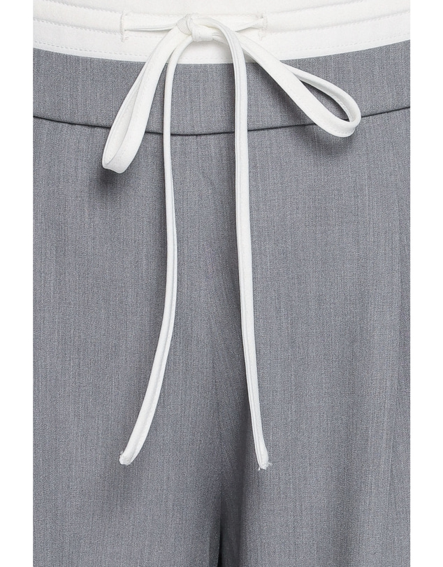 Petal & Pup - Drapey Double Waistband Relaxed Trousers - Heather Grey