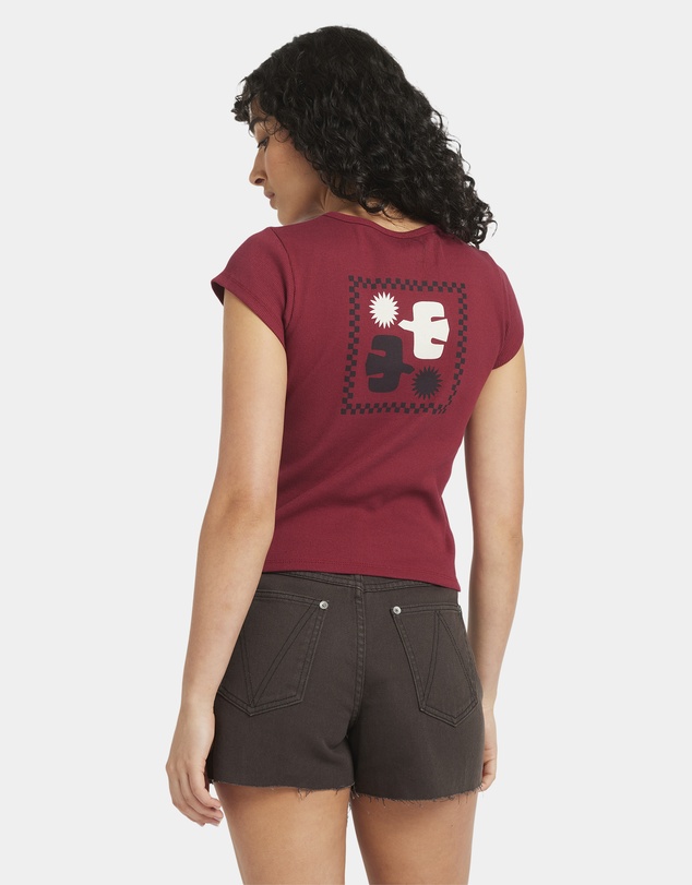 RVCA - Womens Ribbed Slim T-Shirt