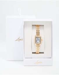 Lovisa - Gold Diamante Mini Rectangular Watch