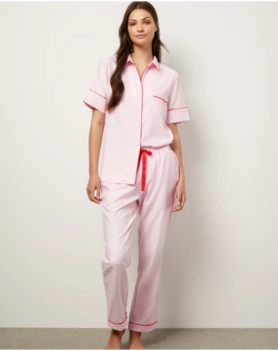 Wanderluxe Sleepwear - The Scarlett Pyjama Set Short
