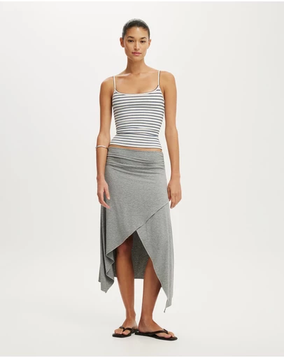 Cotton On - Maple Asymmetric Midi Skirt