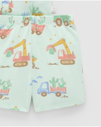 Purebaby - Button Up Sleep Pyjama Set -Kids-Babies